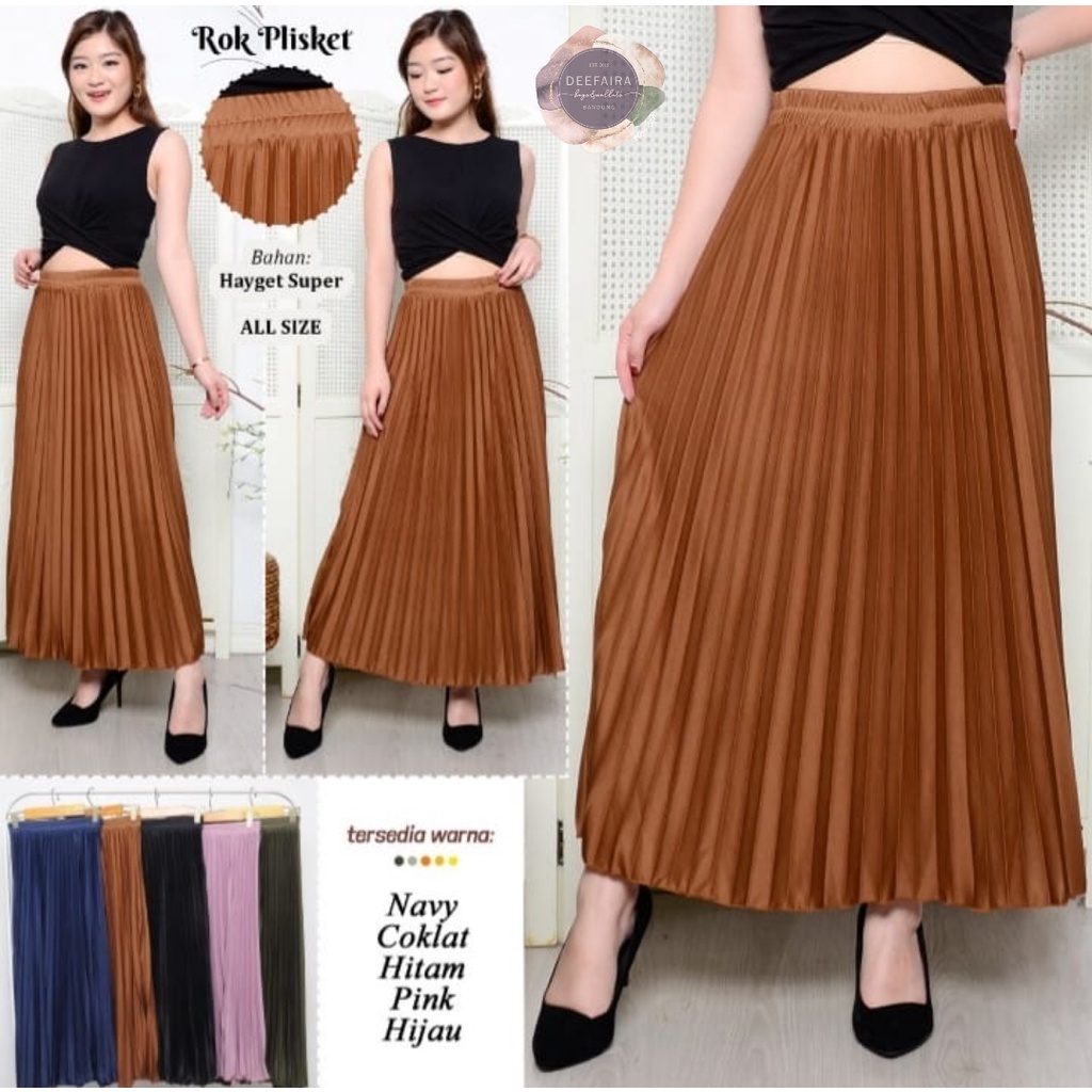 Rok Plisket Untuk Wanita Remaja Dan Dewasa Stylish Modern Dengan 5 Warna