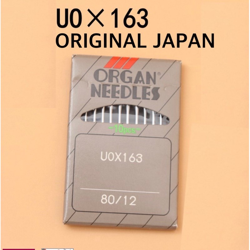 Jarum Mesin Jahit Peacock Picot Dua Rantai Zigzag UOx163 Organ Needles Japan UO x 163 Ori japan