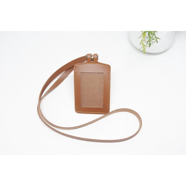 

terbatas ID CARD HOLDER KULIT NAMETAG BESI KAIT BADGE BROWN TERMURAH Limited