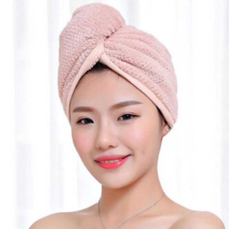 Handuk Rambut Handuk Kepala Pengering Rambut Hair Wrap Quick Drying Towel