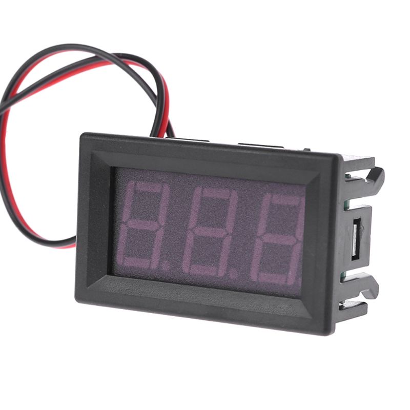 Btsg Untuk DC 5-120V 2-Wire Voltmeter 3-Digit LED Display Panel Volt Meter Volt Digital