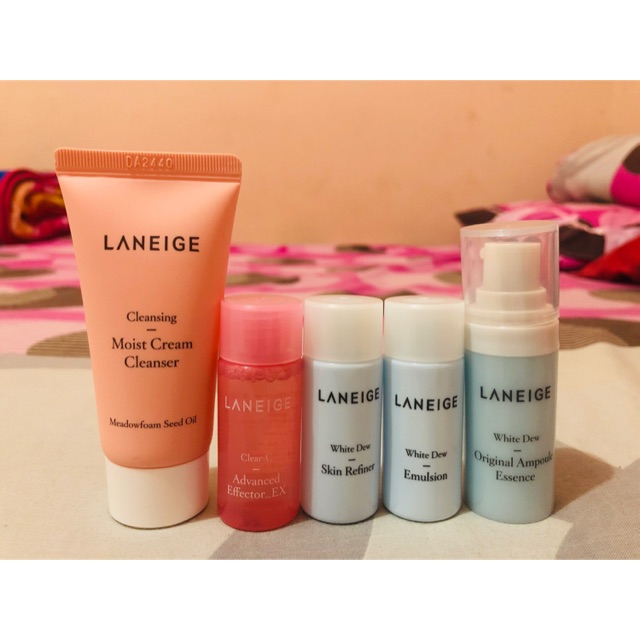 Laneige brightening clear c white dew original ampoul essence trial kit,Laneige advanced effector EX