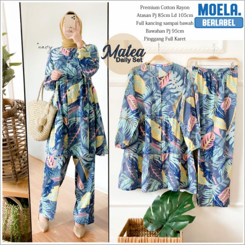Matea Setelan wanita hijab by ori moela berlabel