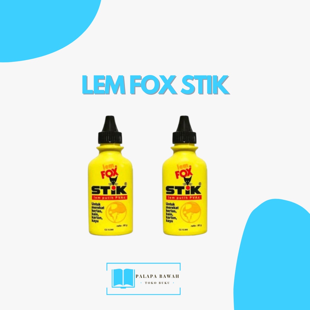 

LEM FOX STIK / LEM PUTIH PVaC 60 GRAM