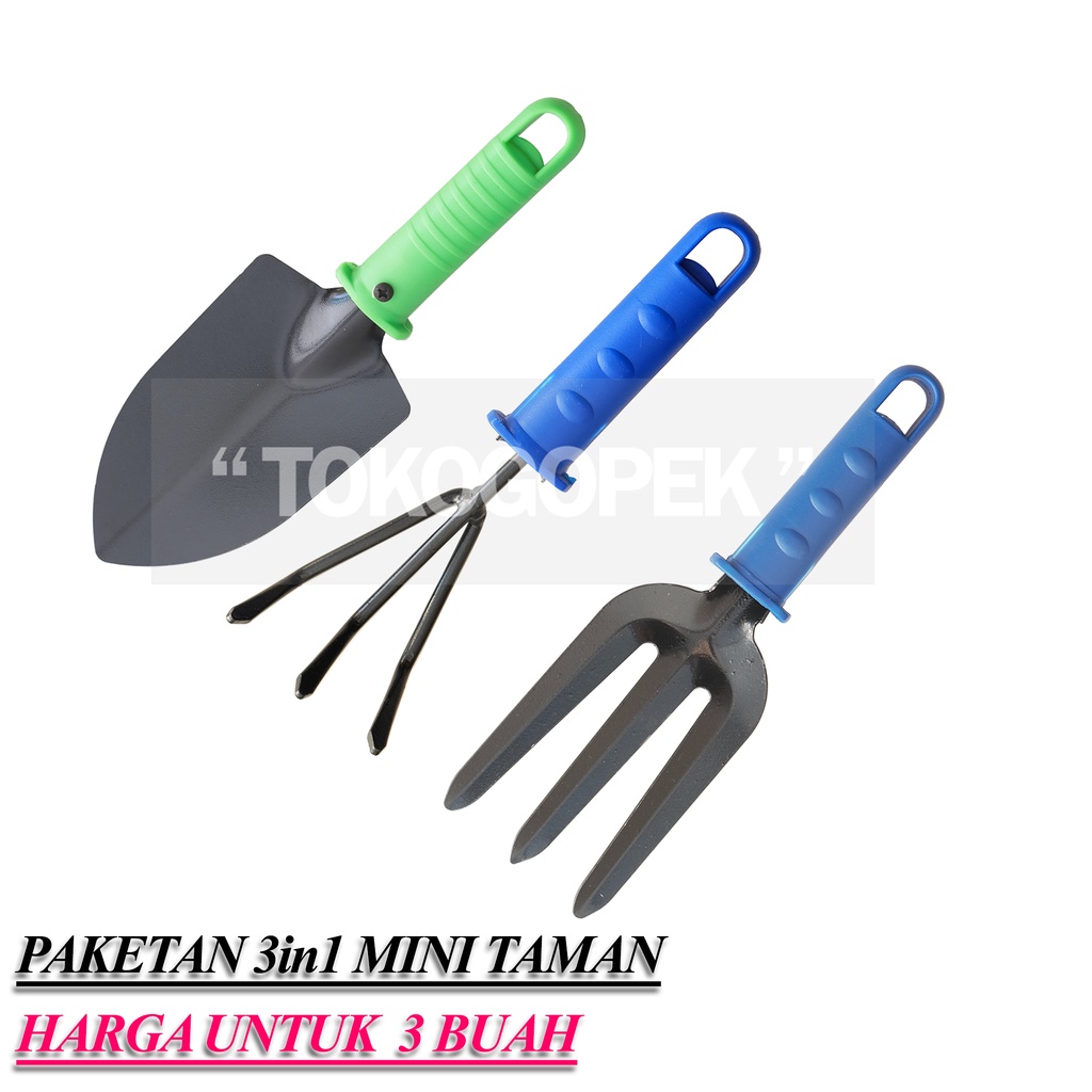 GARDEN TOOLS 3in1 - SEKOP GARPU GARUKAN TAMAN MINI TERMURAH