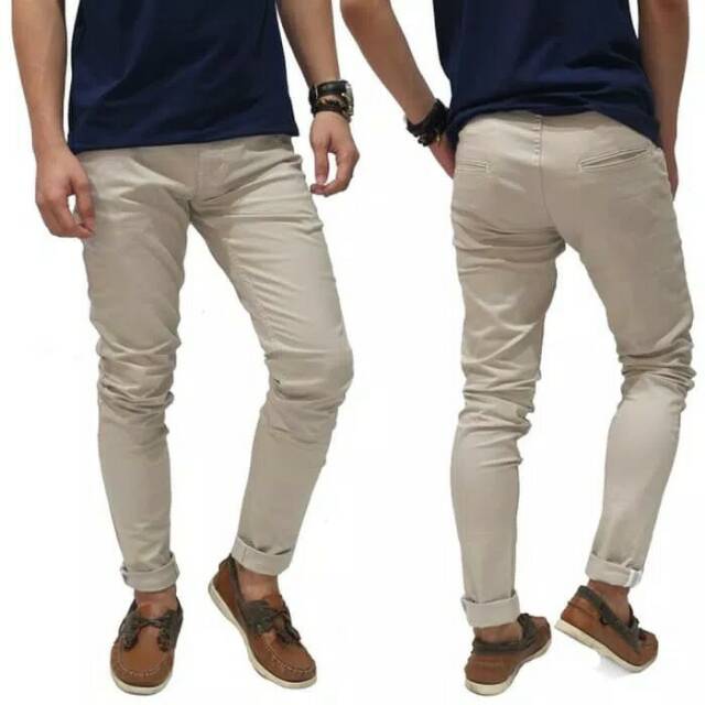 Celana Panjang Chino | Celana Panjang Pria | Pants | Denim | Chino Cream
