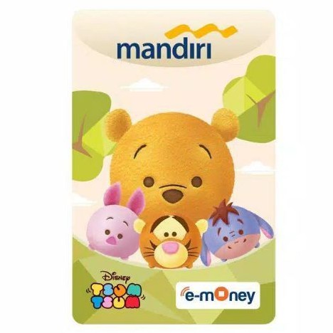 eMoney Card Disney Seri TSUM - TSUM - WINNIE THE POOH ORI /Like eTOLL Tapcash Flazz or Brizzi