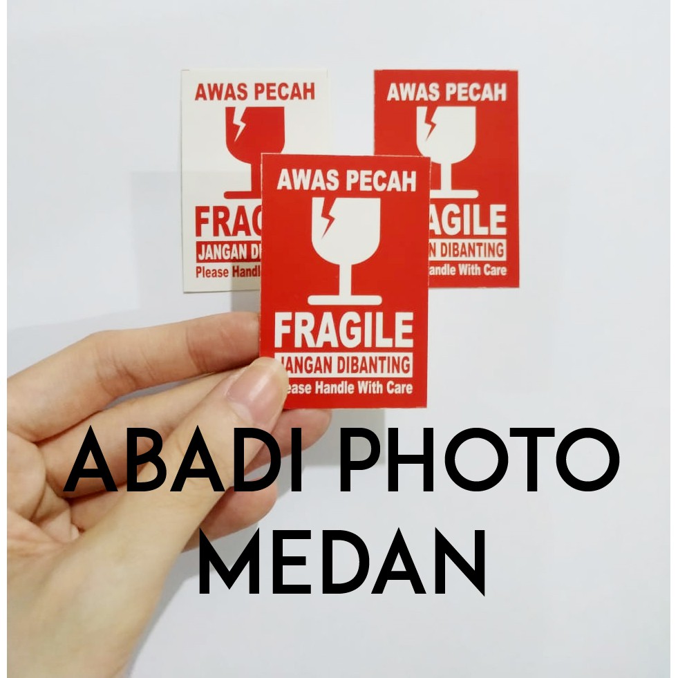

Sticker Fragile Murah 4 cm x 6 cm