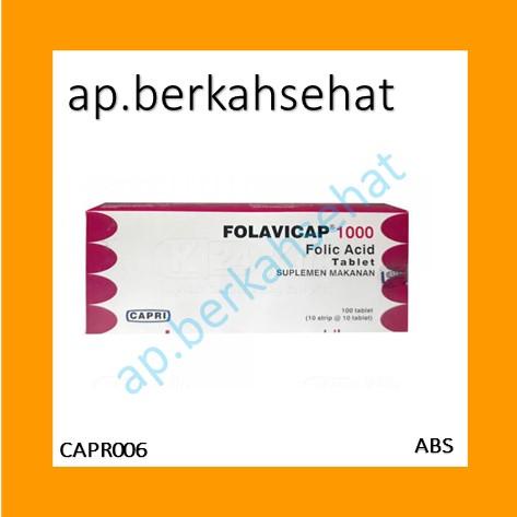 FOLAVICAP 1000MCG ASAM FOLAT PER BOX