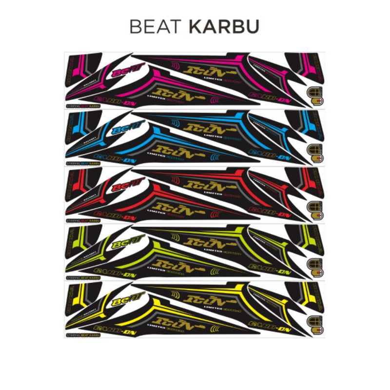 STRIPING STIKER HONDA BEAT KARBU / STRIPING VARIASI BEAT KARBU ICON