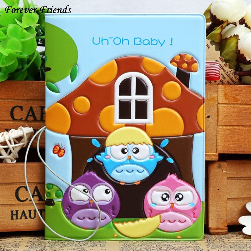 Sarung Paspor Desain Kartun Burung Hantu Lucu 3d Untuk Bisnis