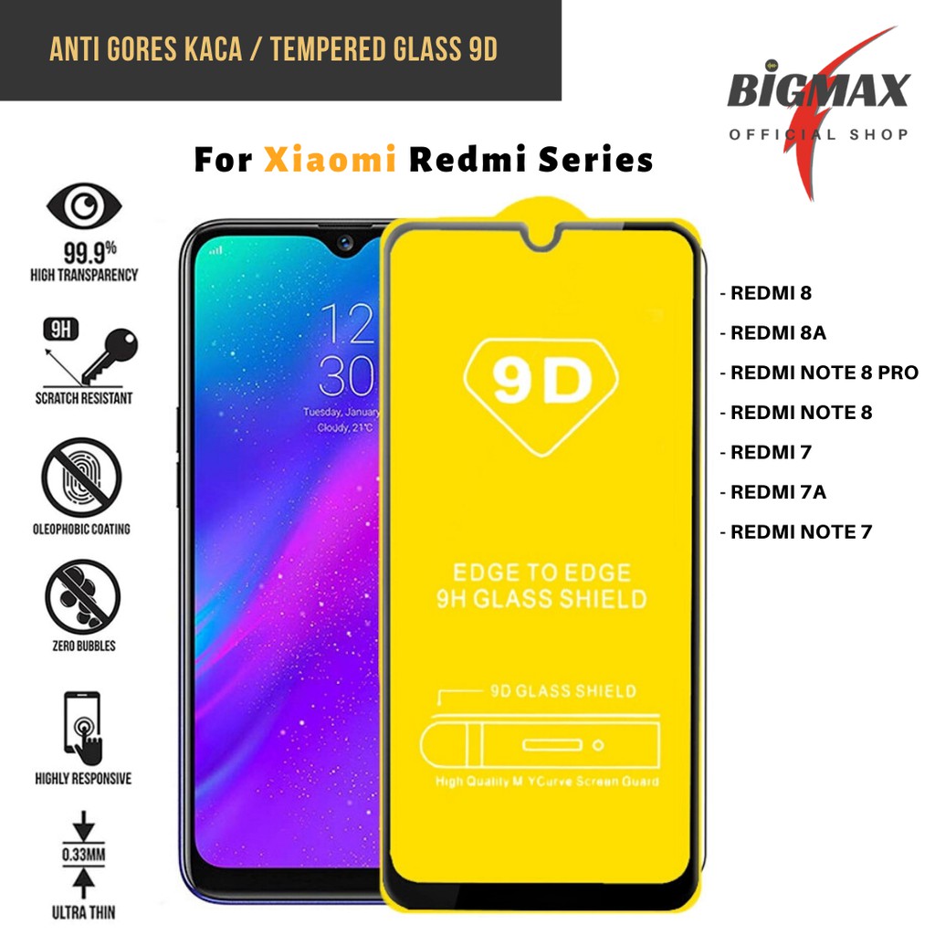 Anti Gores Tempered Glass Screen Protector Full 9H 9D