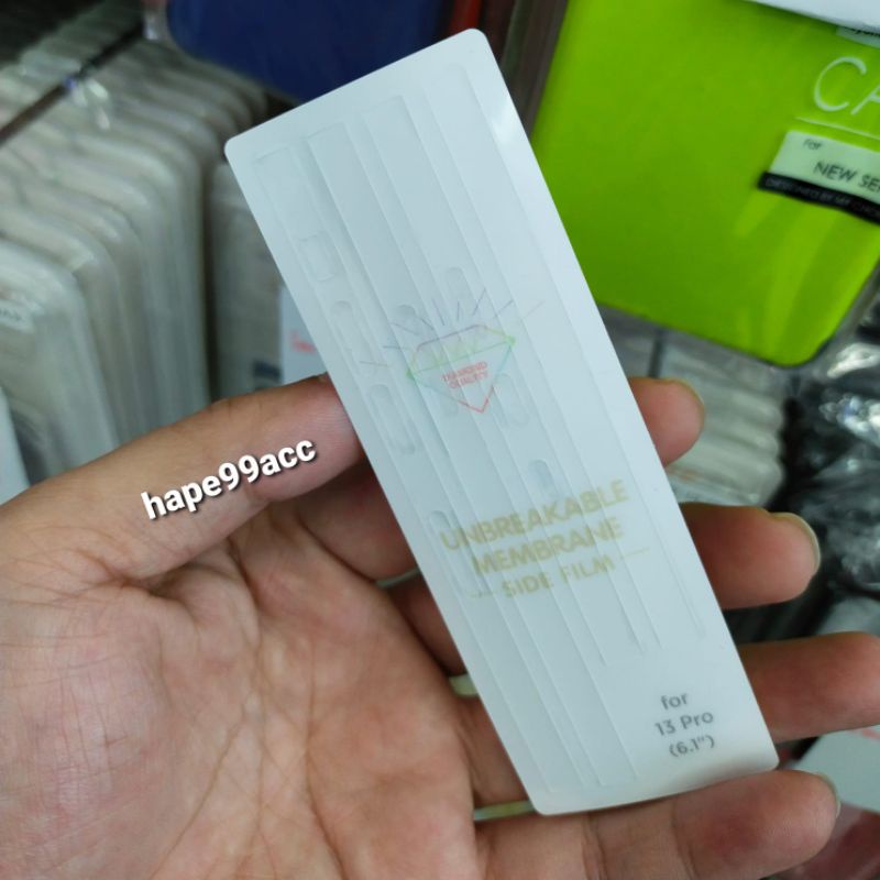 iphone 13  Mini Pro Pro Max anti gores hydrogel bazel samping side body