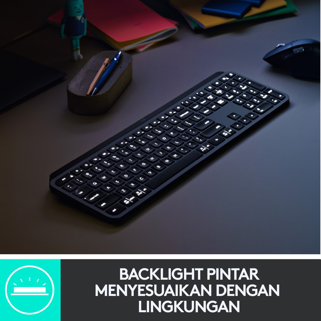 Logitech MX Keys Wireless Keyboard Ori - Garansi Resmi 1 Tahun