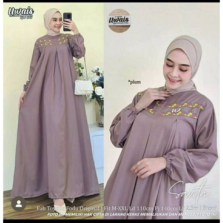 Savita gamis katun toyobo bordir