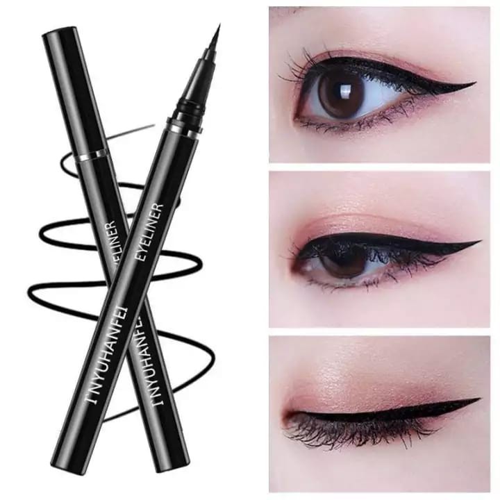 Aiyi Eyeliner Pensil Alis Korea Cair Warna Hitam Anti Air Make Up - Cancodo-1