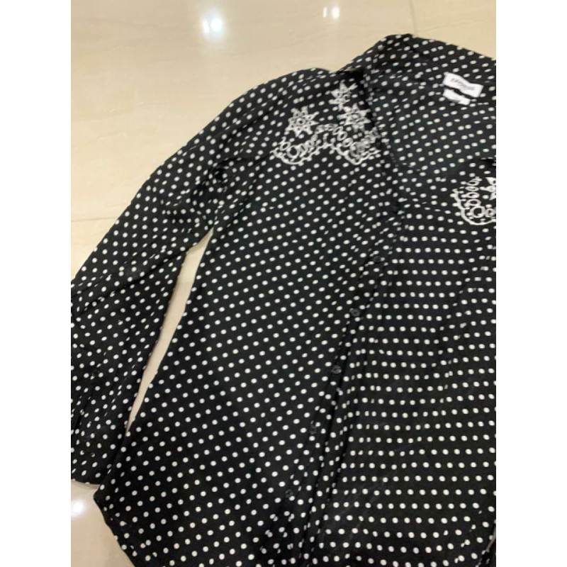 Exp** printed longsleeved blouse