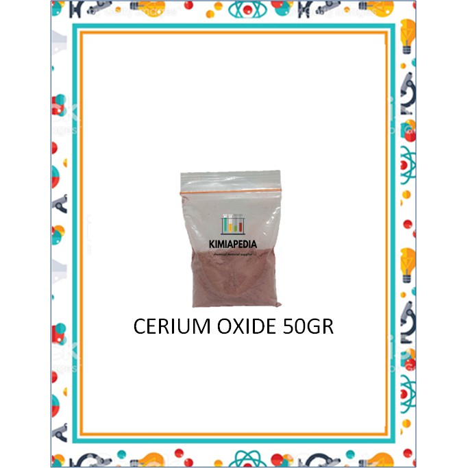 Cerium Oxide Merah / Serium Oksida / Esser Meni / Obat Poles Kaca 50gr