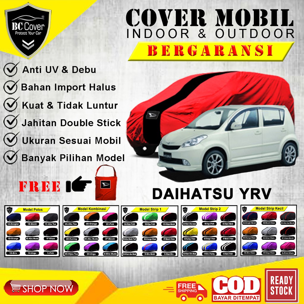 Body Cover Mobil Daihatsu YRV, Sarung Mobil Daihatsu YRV, Selimut Pelindung Penutup Outdoor