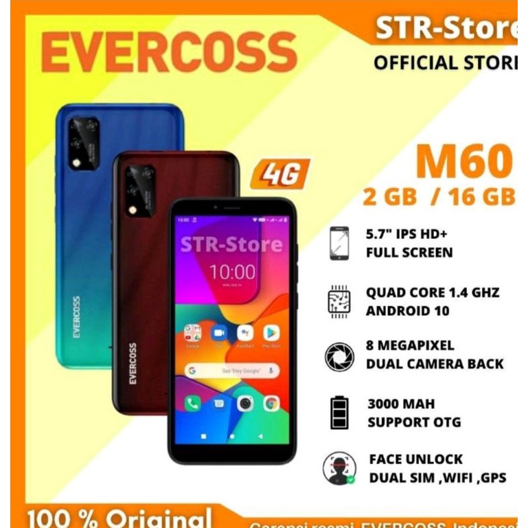 HP Evercoss M60 Ram 2/16GB