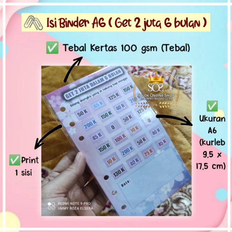 

Get 2 Jt 6 bulan | Kertas Binder A6