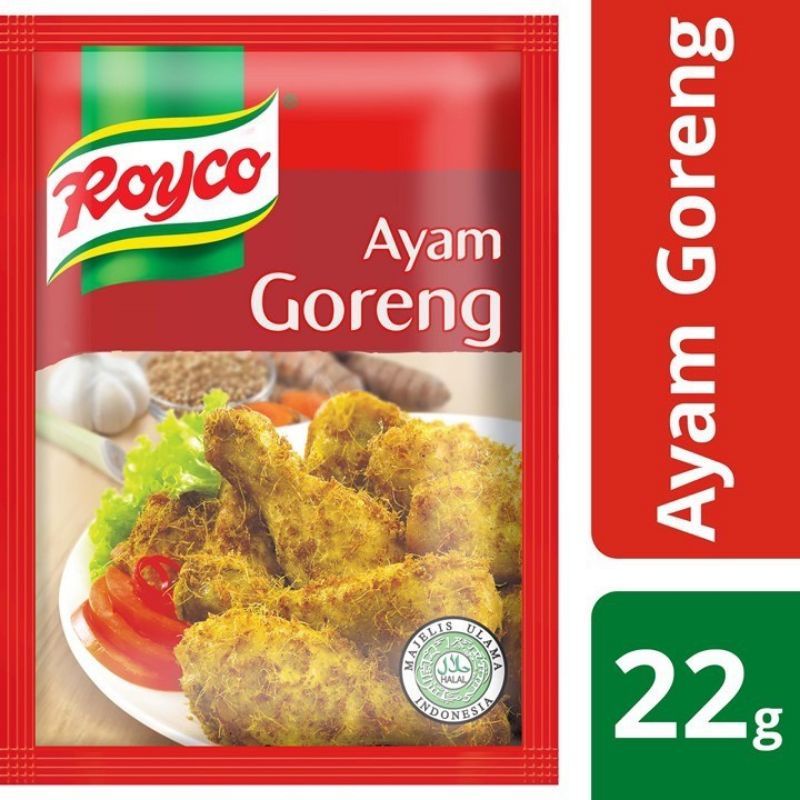 Royco Bumbu Komplit Ayam Goreng 22gr Nasi Goreng Pedas Cabe Hijau Ayam Belacan Balacan Bumbu Rujak A