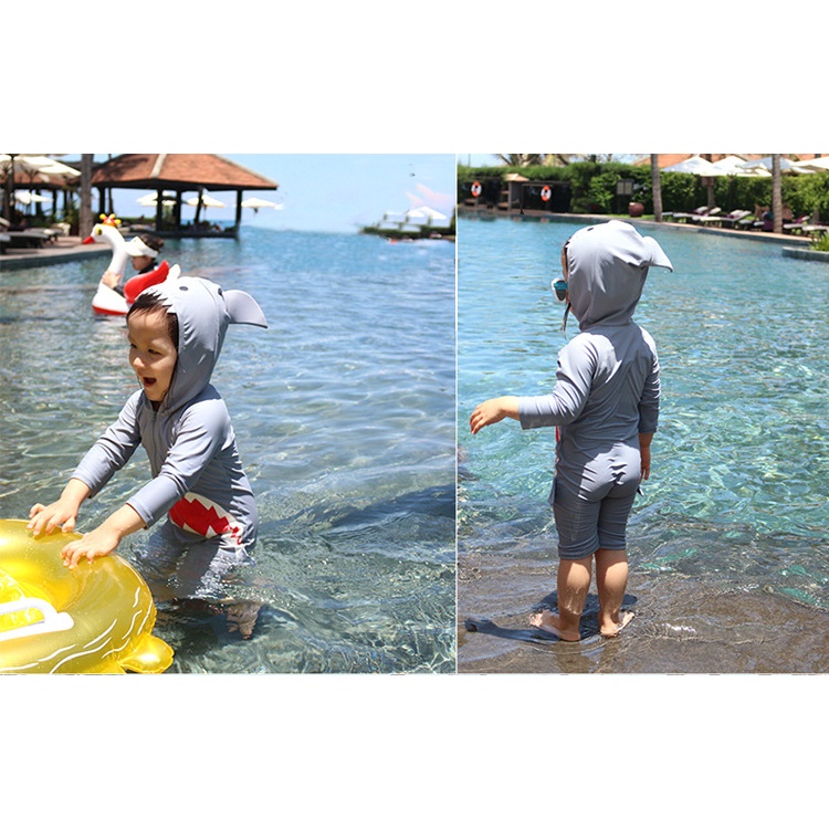 Baju Renang Anak Bayi Swimsuit Dino Hiu