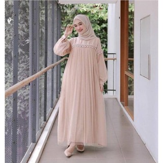 XC - Maxi Nuraini / Couple Nuraini / Maxi ZOYA / Dress Maxi Tile / Gamis Muslim Terbaru