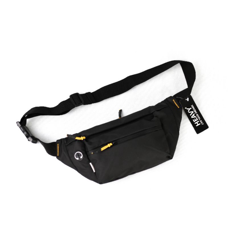 HEAVY WAISTBAG WATERPROOFF UNISEX (pria/wanita) . tas selempang tahan air . tas pinggang anti air pnck-1038