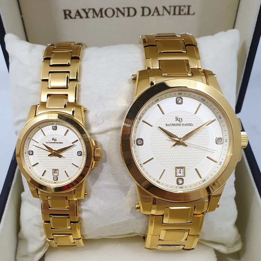 Raymond Daniel RD229D Gold ,Jam Tangan Couple (Bisa Beli Satuan),Original