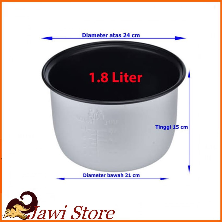 Jual Panci Teflon Magic Com Rice Cooker Miyako 1.8 Liter 15 Cm Shopee