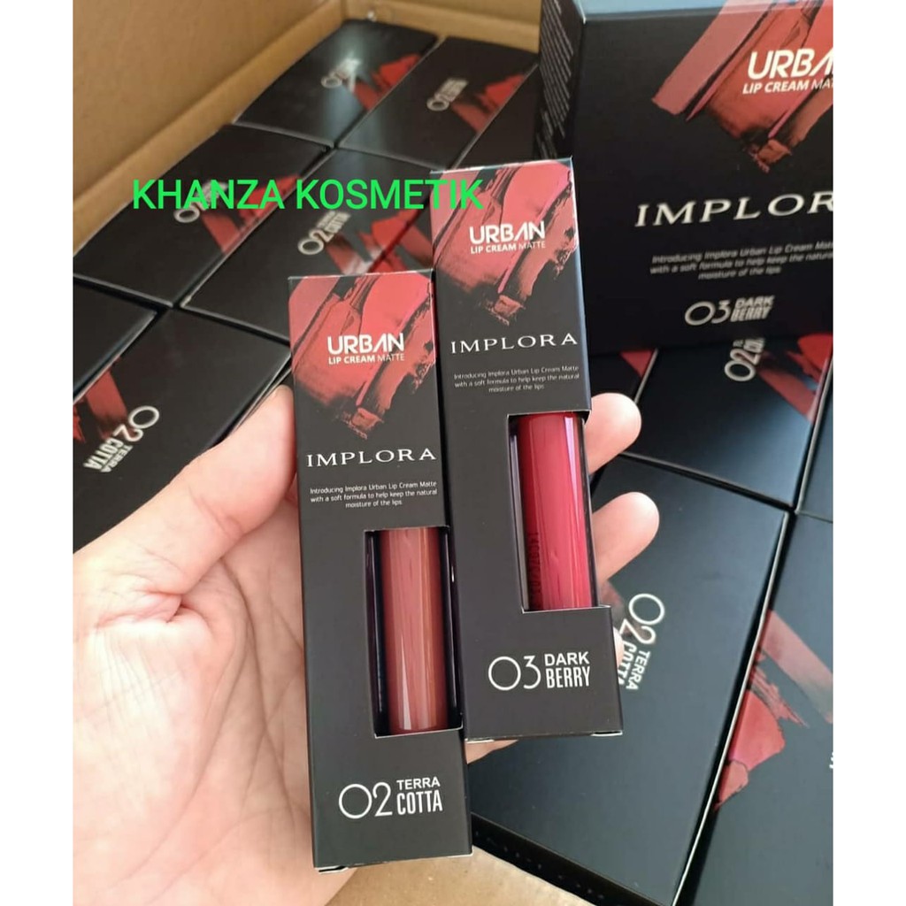 KHANZAACC IMPLORA Urban Lip Cream Matte Original BPOM