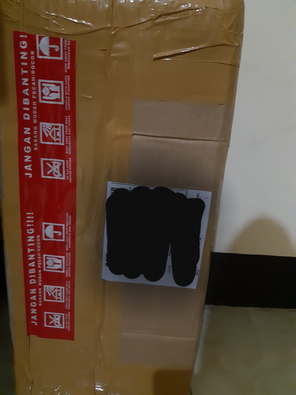 Rak Dinding Gantung Pot Tanaman 2 Susun Putih Tali Hitam Minimalis