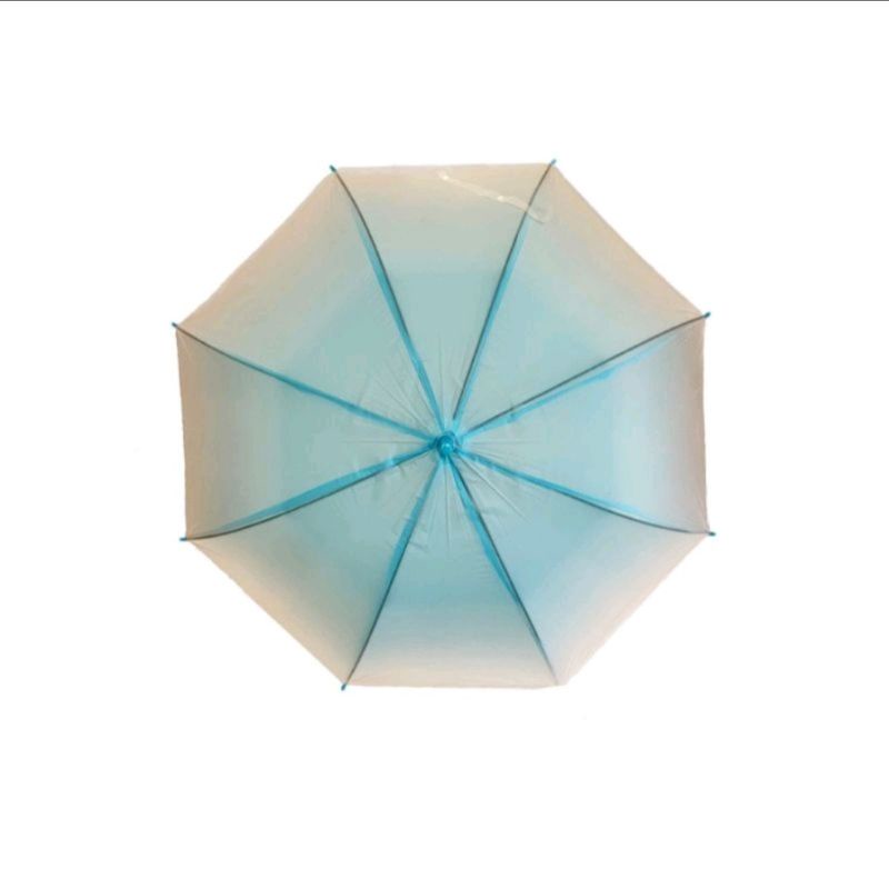 Payung standar Transparan warna polos gradiasi