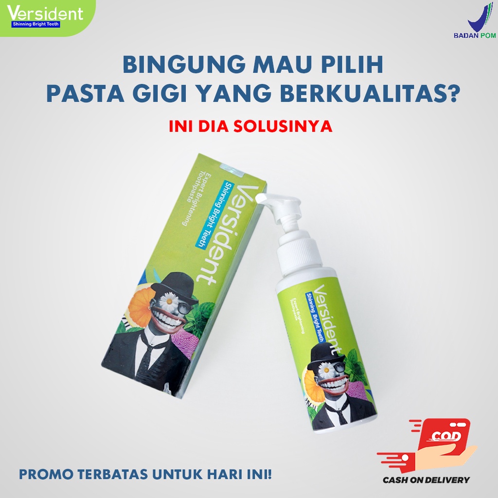 VERSIDENT Shinning Bright Teeth ORIGINAL SUPER WHITENING TEETH ODOL PEMUTIH GIGI DAN PENGHILANG KARANG GIGI ODOL ORECARE ORIGINAL PEMUTIH GIGI PEMBERSIH KARANG GIGI Activated Charcoal Powder for Teeth | Beaudelab Arang Aktif Detoks Karang &amp; Pemutih Gig