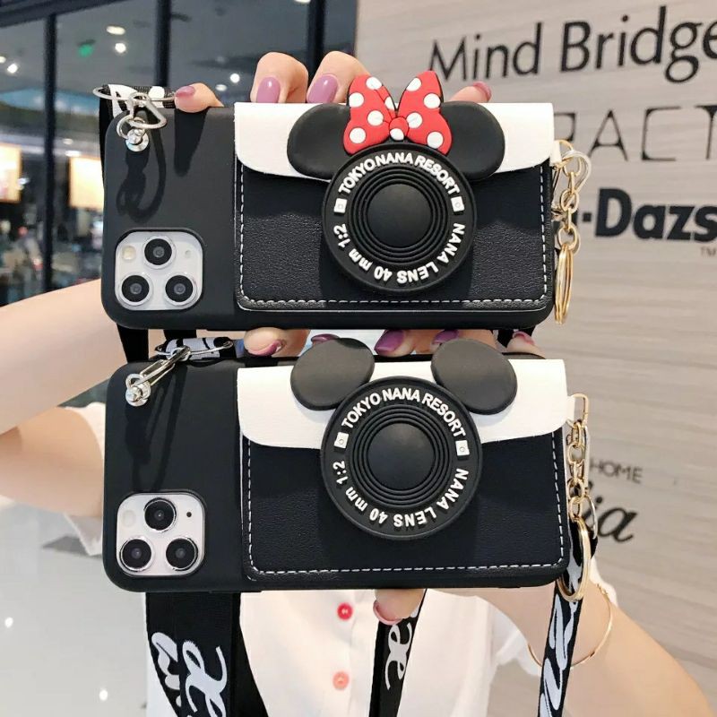 Case VIVO Y12S Y20S Y20 Y21S Y33S Y30 Y30i Y50 Casing Tali Dompet Cantik Unik Cute