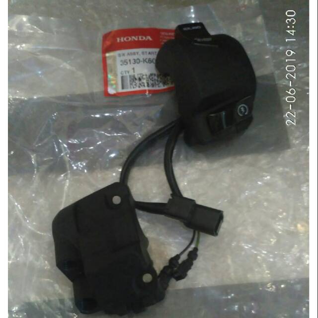35130-K60-B62  HGP AHM 100% ORIGINAL HOLDER SWITCH STATER KANAN VARIO 150 VARIO 125 ISS 2018 LED ORI