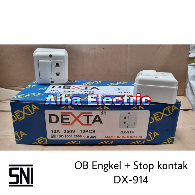 OB Saklar Engkel Stop Kontak DEXTA / OB Saklar Engkel + Stop Kontak DEXTA