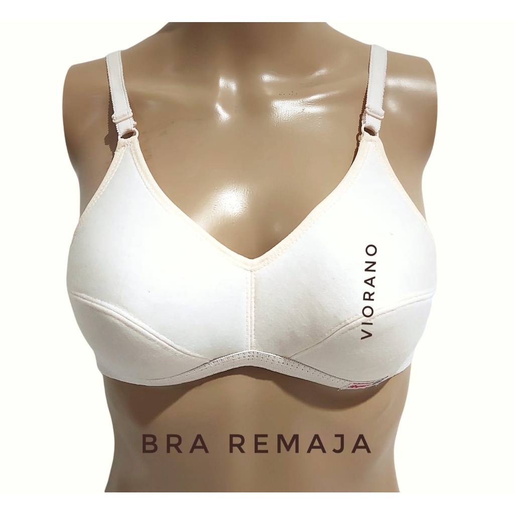 Bra Remaja Tanpa Kawat  Sport Bra Size 34 36 38 Bh Wanita Muda Bh Polos Abg Pemula Pelajar Bra Cup Kecil Bh Putih Cream Bh Tanpa Busa