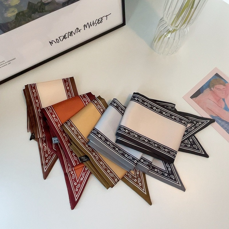 SYAL POLOS HIGH-END TWILLY KOREA IKAT LEHER PITA TAS SCARF WANITA KOREAN STYLE LETTER HURUF ELEGANT HIGH END ELEGAN SELENDANG SILK SUTRA SATIN-1