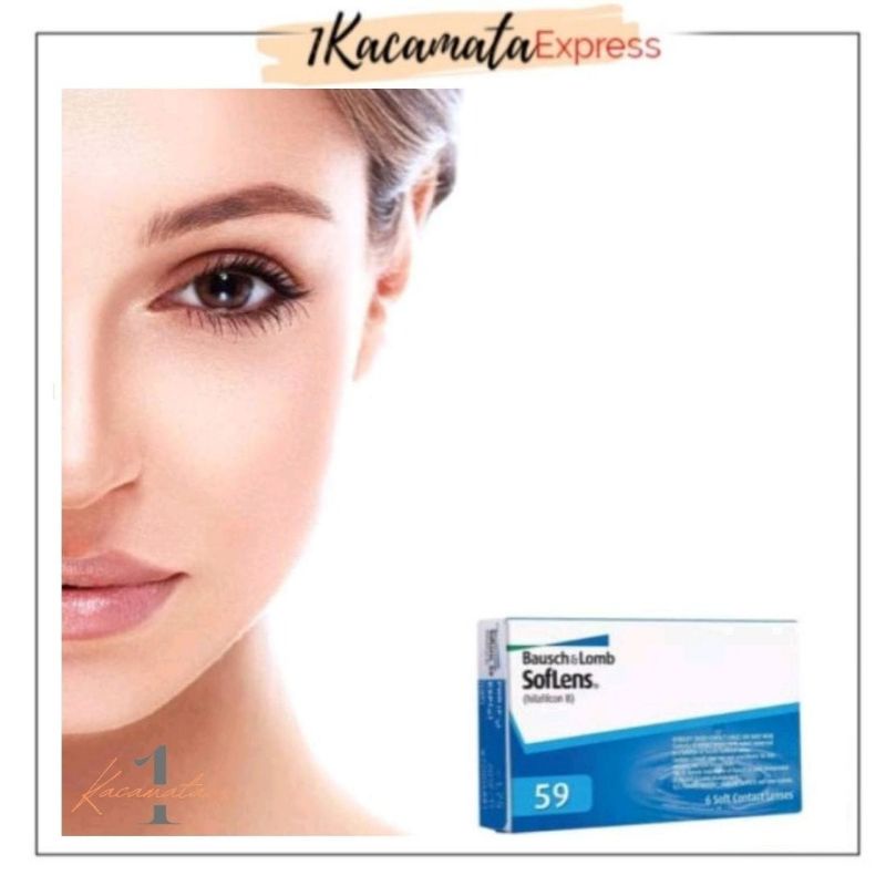 Bausch and lomb softlens bening transparan bulanan (monthly) sensitif