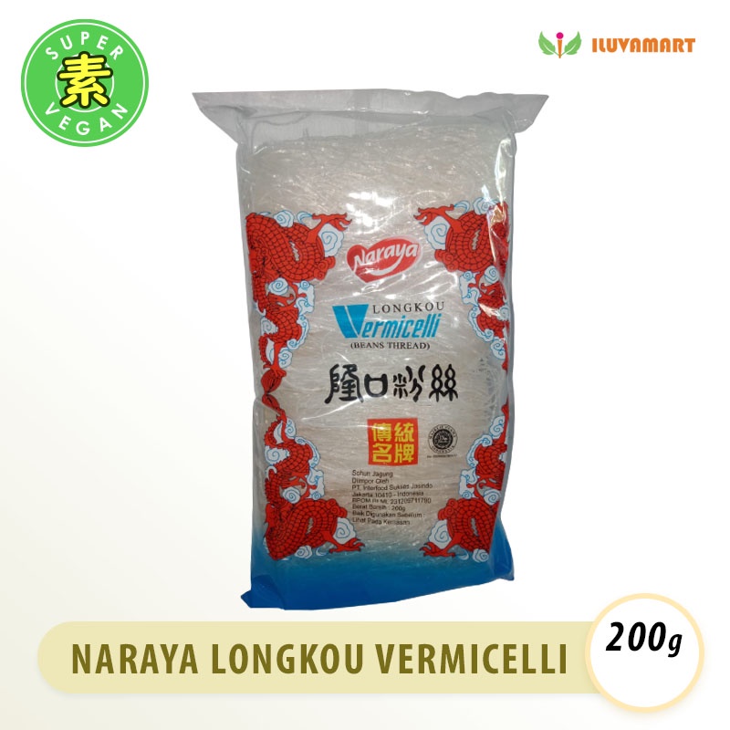 

NARAYA LONGKOU VERMICELLI Beans Thread 200gr Sohun / Mie Soun
