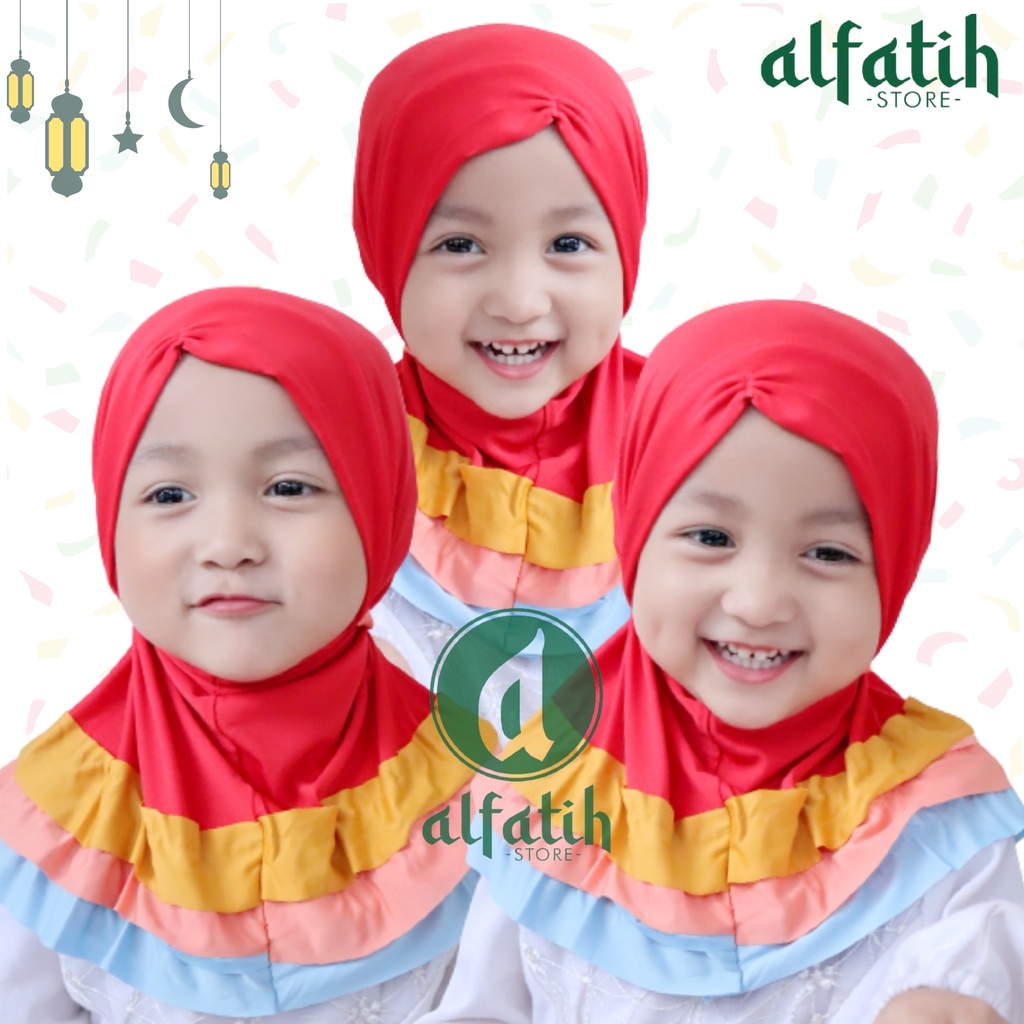 ALFATIH STORE / JILBAB ANAK SYIRIA GOTIK PELAGI /JILBAB ANAK REMPEL RAINBOW /HIJAB ANAK / HIJAB COD / KERUDUNG ANAK HIJAB ANAK BAYI PEREMPUAN / HIJAB ANAK / JILBAB ANAK BAYI USIA  0-3 TAHUN BAHAN JERSEY PREMIUM NYAMAN DI PAKAI