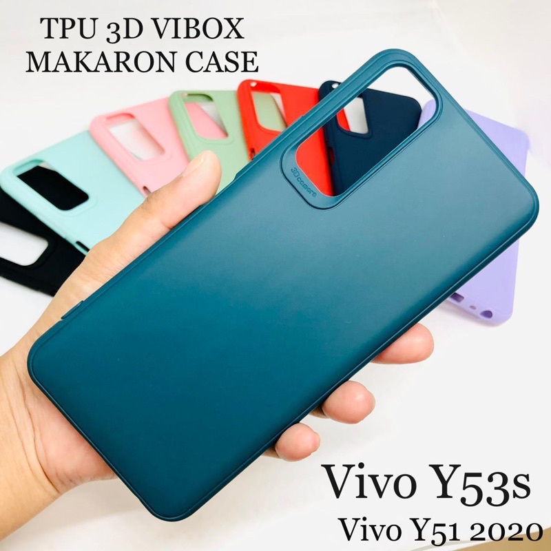 PROMO TPU 3D MAKARON VIVO Y53S Y11 Y12 Y15 Y17 Y30 Y50 Y51 2020 Y91 Y91C Y1S CANDY CASE