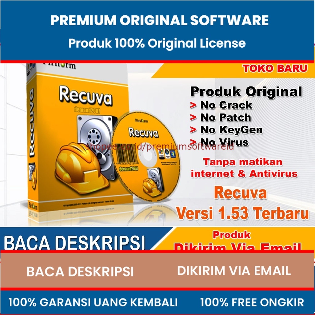 Lisensi Recuva File Data Recovery 2022 Terbaru Full Version Lifetime - Lisensi Software Recovery Data Recuva untuk Win