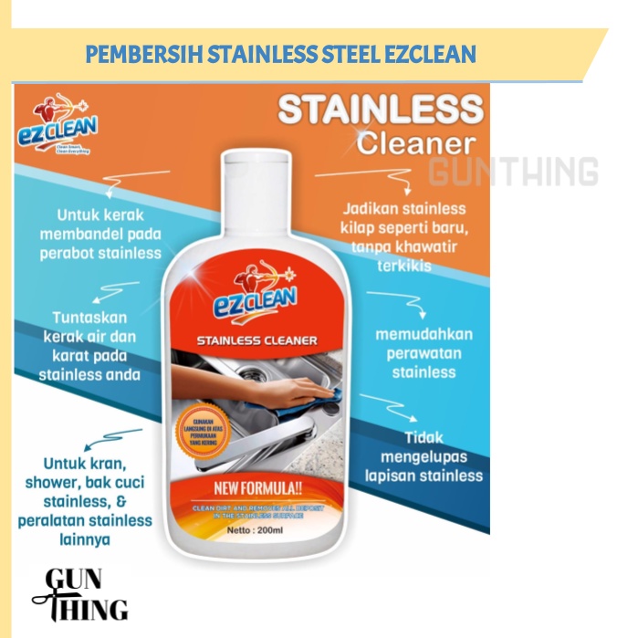 EZClean Pembersih Stainless Steel 200ml / Pembersih Stainless Serbaguna