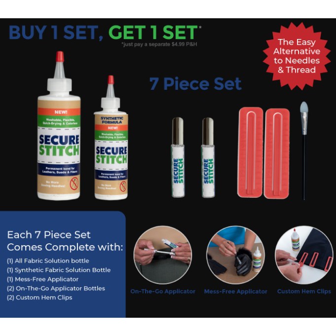 350gr Lem Jahit Kain Praktis Pengganti Benang Secure Stitch Liquid Glue Shopee Indonesia