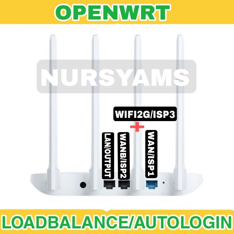 Xiaomi Mi Router 4C Openwrt LoadBalance Autologin Wms Seamless