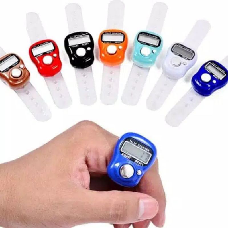 FINGER COUNTER TASBIH DIGITAL ALAT HITUNG ELEKTRONIK IMPORT IMPOR