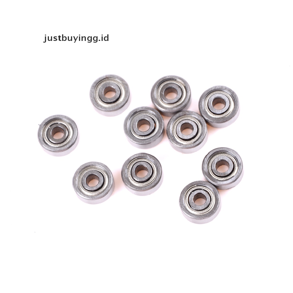 10pcs / Set Bola Bearing Radial 623zz 3mm X 10mm X 4mm 623z Untuk Printer 3d Reprap Id